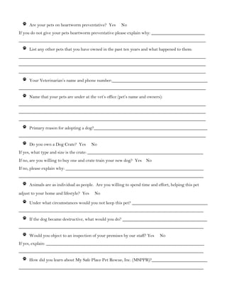 Dog Adoption | PDF
