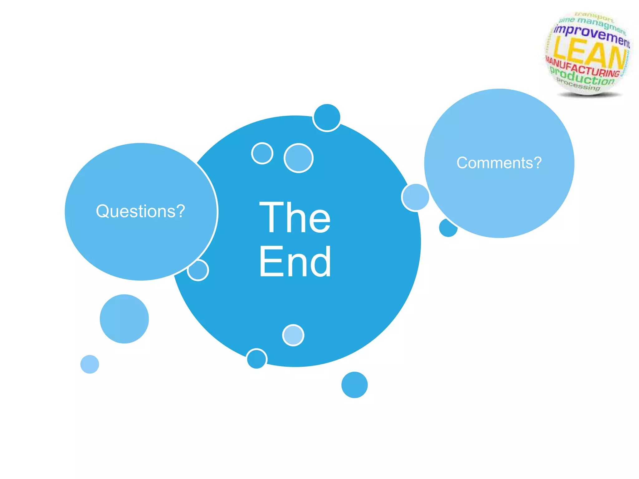 The
End
Questions?
Comments?
 