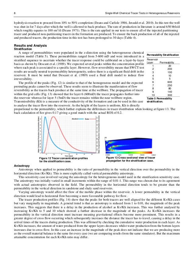 SingleWell Chemical Tracer Tests in Heterogeneous Reservoirs