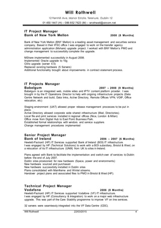 Will Rothwell Will Rothwell CV2015 | DOCX