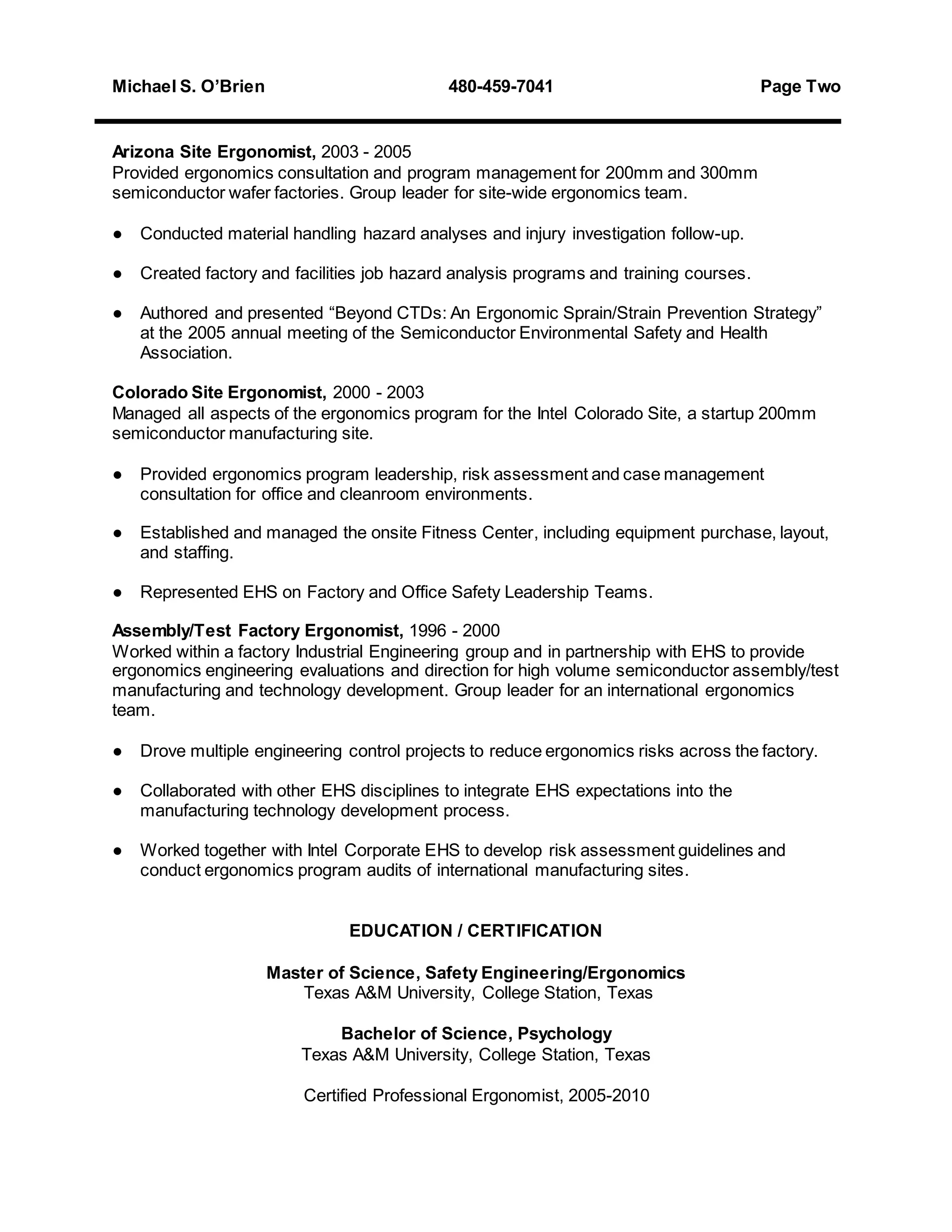 Michael OBrien resume PDF - Michael OBrien Resume 2 2048 