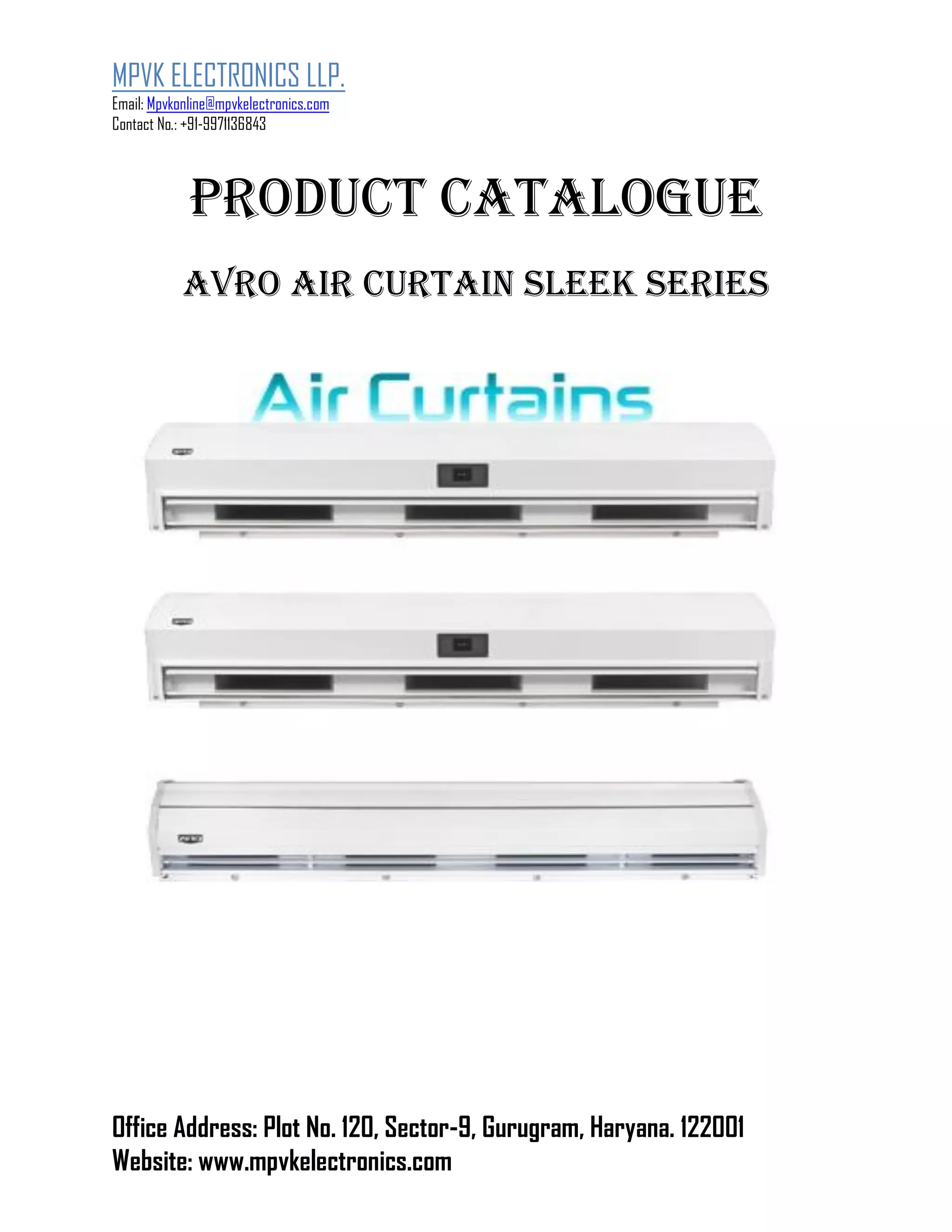 Air Curtain catalogue commercial PDF
