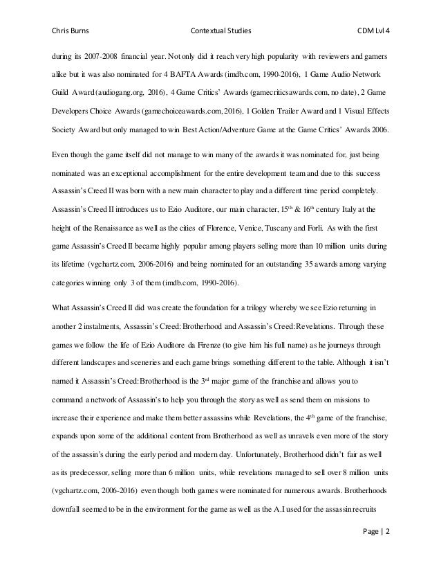 contextual essay