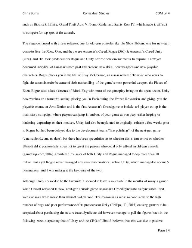 contextual studies essay contextual essay