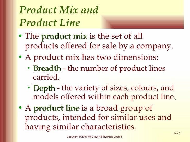 Product mix strategies trading up and trading down