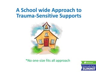 *No one-size fits all approach
A School wide Approach to
Trauma-Sensitive Supports
 