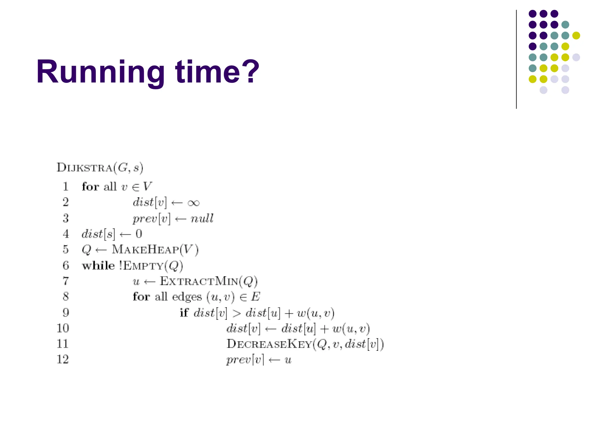 Running time?
 