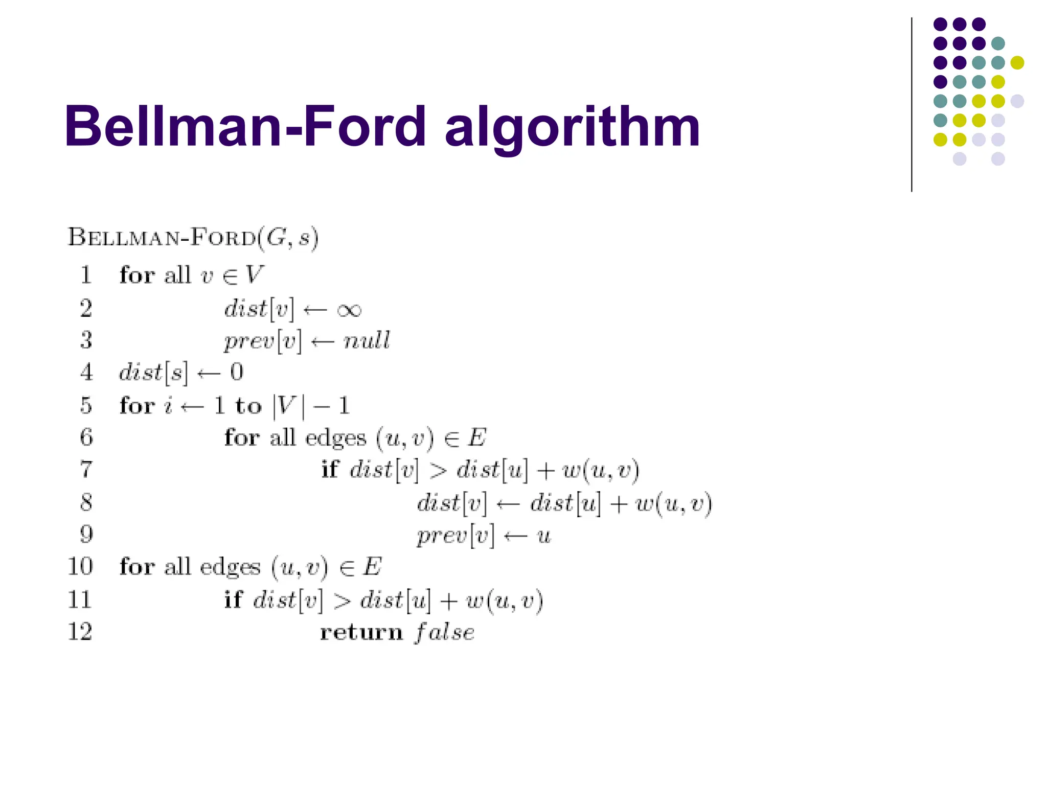 Bellman-Ford algorithm
 