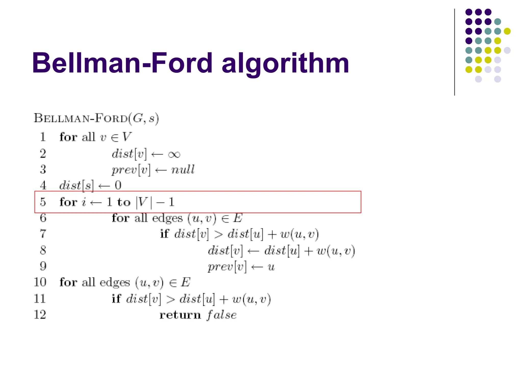 Bellman-Ford algorithm
 