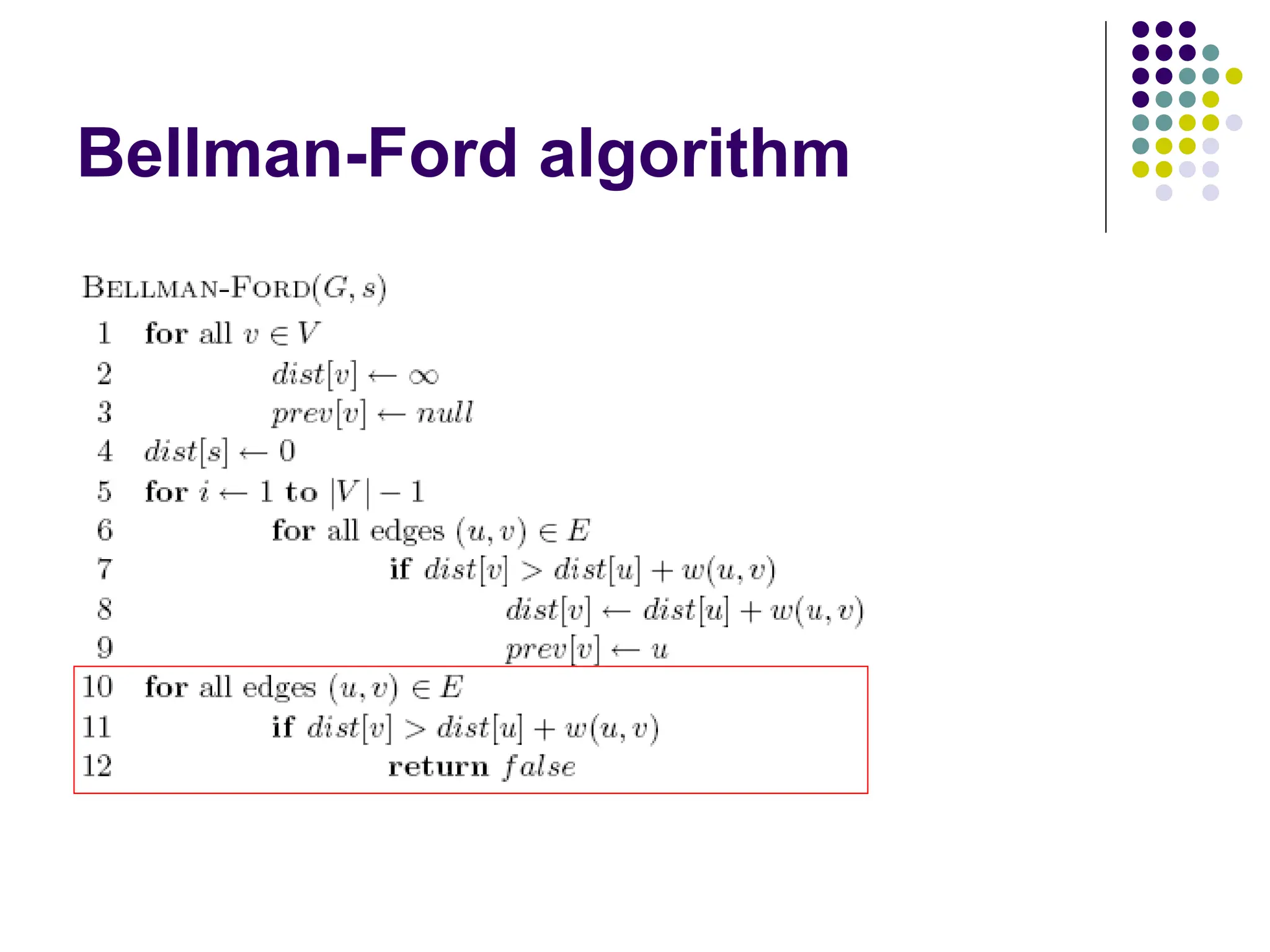 Bellman-Ford algorithm
 