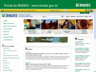 Portal do BNDES - www.bndes.gov.br 
