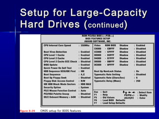 Setup ffoorr LLaarrggee--CCaappaacciittyy 
HHaarrdd DDrriivveess ((ccoonnttiinnuueedd)) 
 