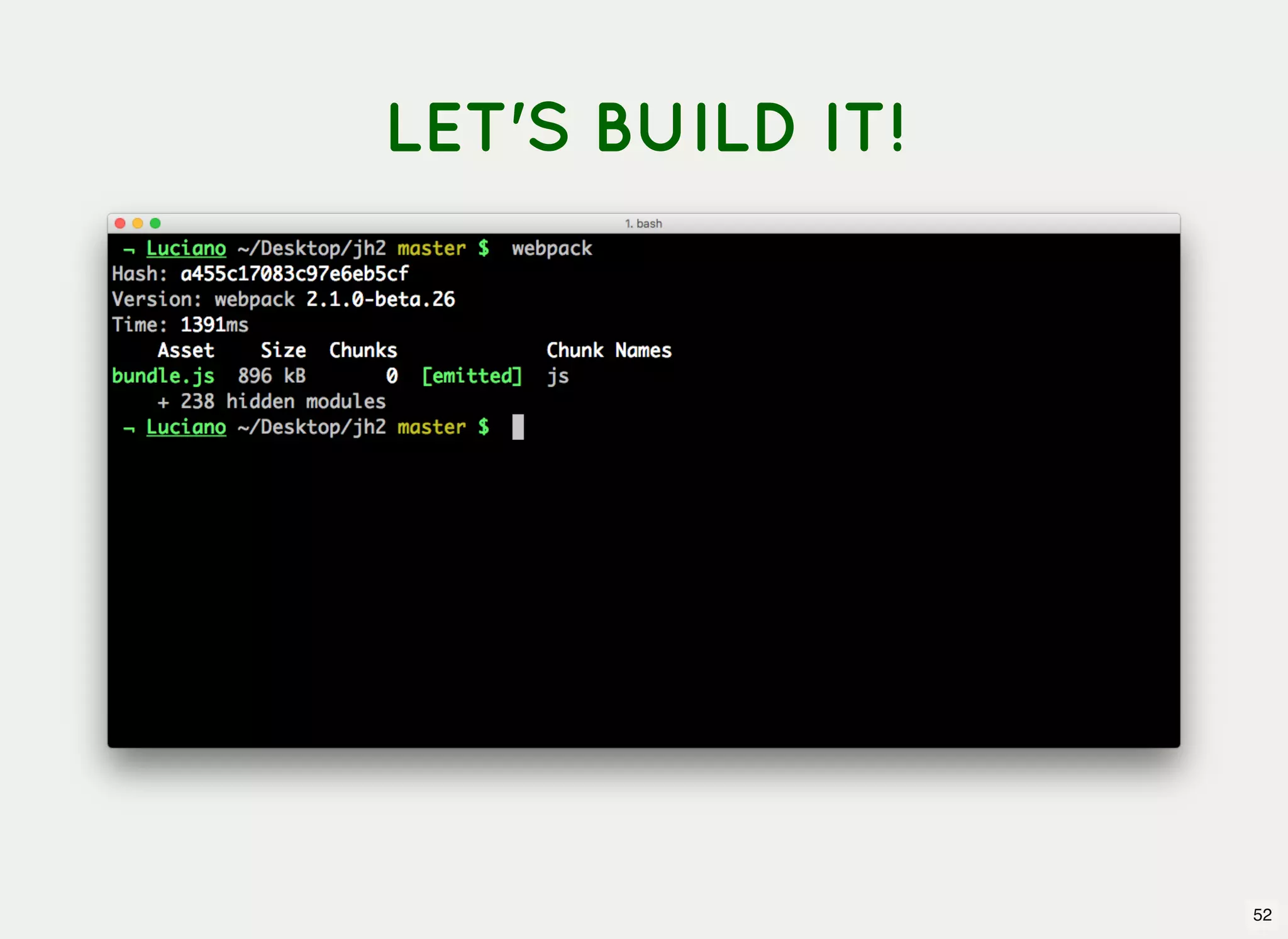 LET'S BUILD IT! 52 