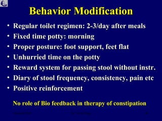 Constipation Modifications Constipation in Infants & Children | PPT