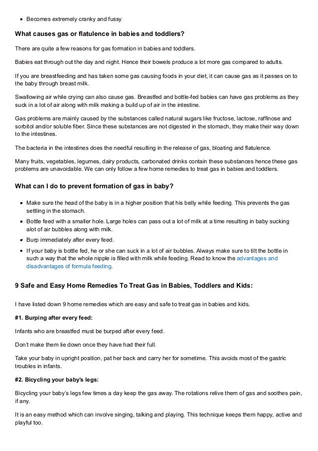 9 home remedies to treat gas in babies and toddlers