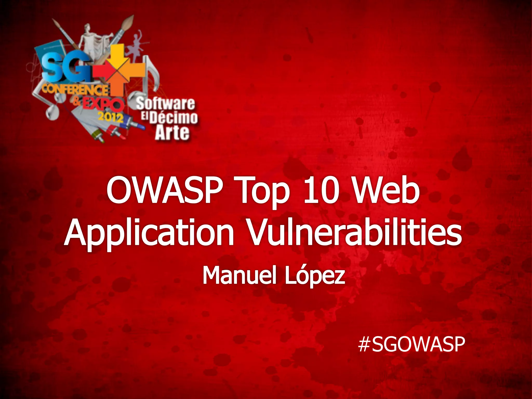 OWASP Top 10 Web Application Vulnerabilities | PDF | Web Design and ...