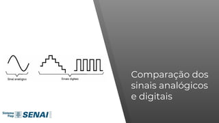 Comparação dos
sinais analógicos
e digitais
 