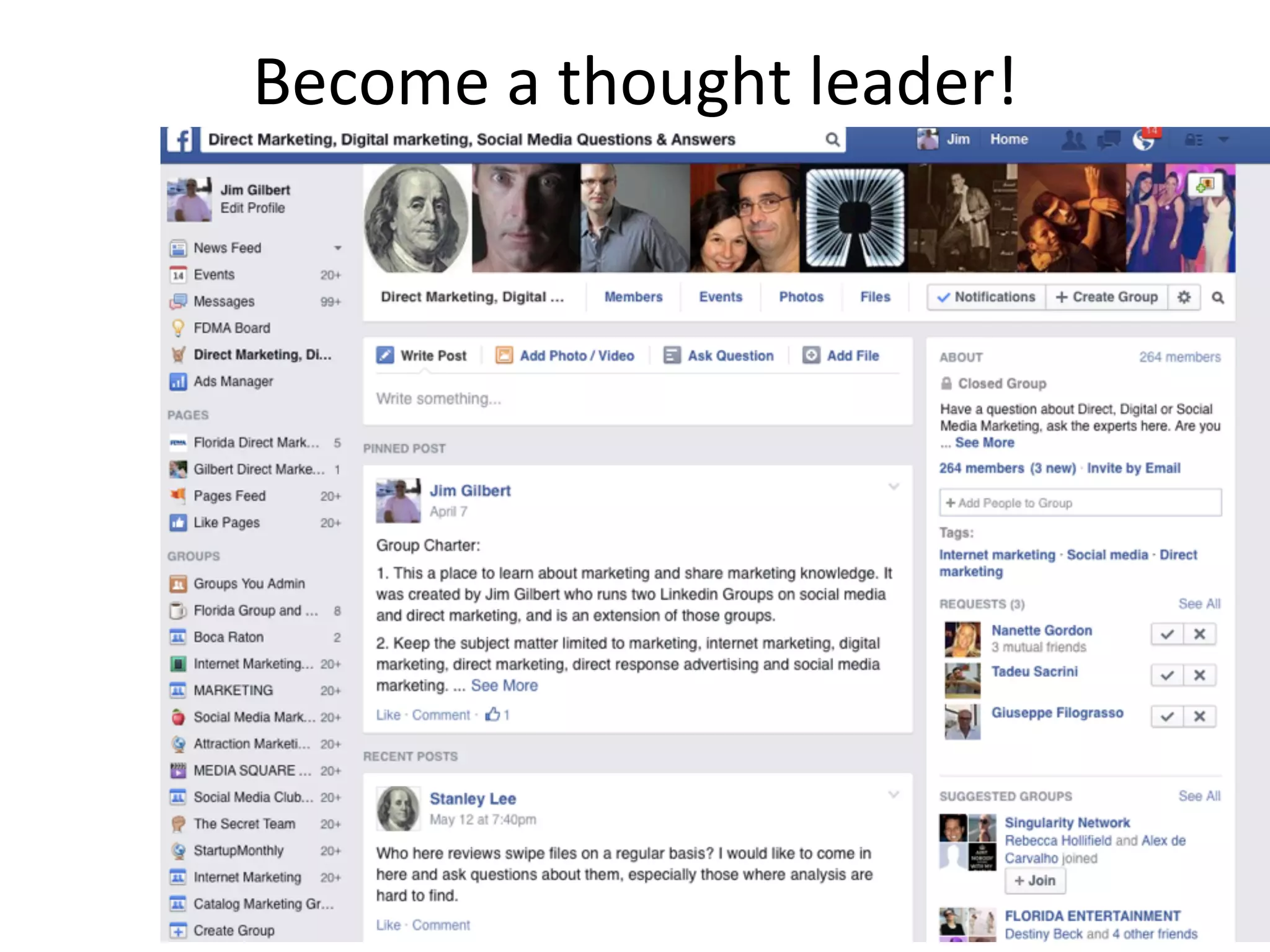 Become	
  a	
  thought	
  leader!	
  
 