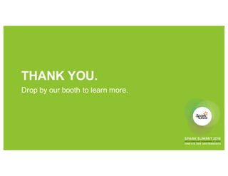 THANK YOU.
Drop by our booth to learn more.
 