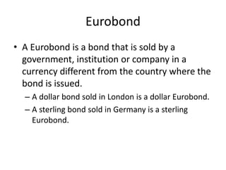 international bond market | PPTX