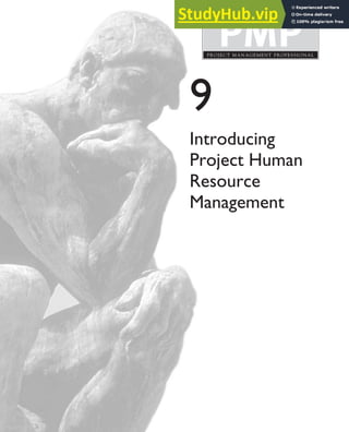 9
Introducing
Project Human
Resource
Management
 