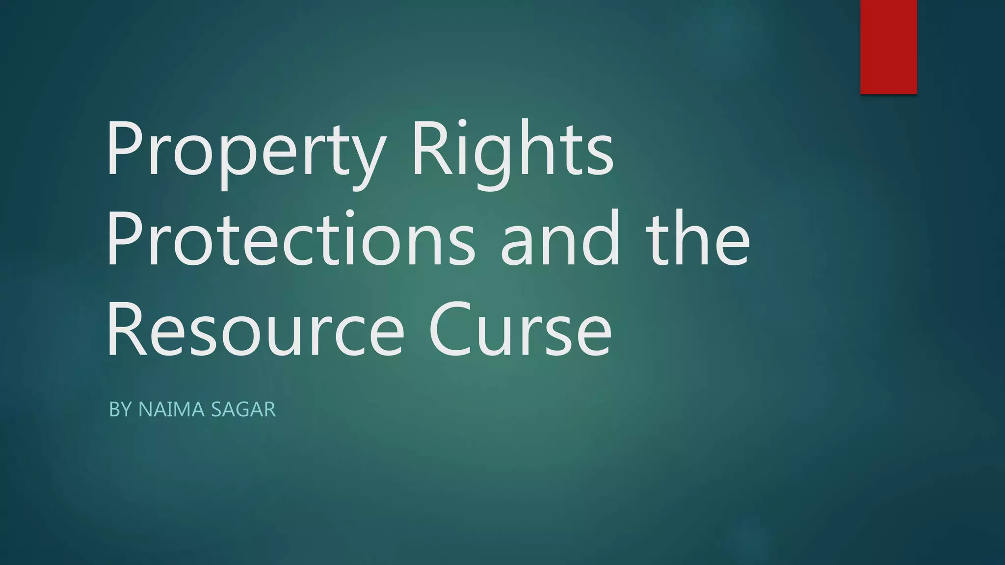 Resource Curse Presentation PPT