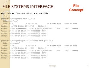 Unit 6 File_Systems in operating systems | PDF