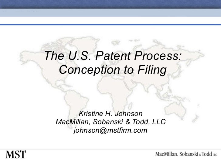 09 the u s patent process conception to filing
