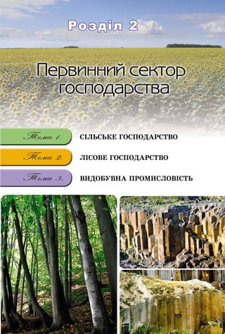 Розділ 2Розділ 2
ÑІËÜÑÜÊÅ ÃÎÑÏÎÄÀÐÑÒÂÎÑІËÜÑÜÊÅ ÃÎÑÏÎÄÀÐÑÒÂÎ
ËІÑÎÂÅ ÃÎÑÏÎÄÀÐÑÒÂÎ
ÂÈÄÎÁÓÂÍÀ ÏÐÎÌÈÑËÎÂІÑÒÜ
 