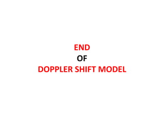 END
OF
DOPPLER SHIFT MODEL
 