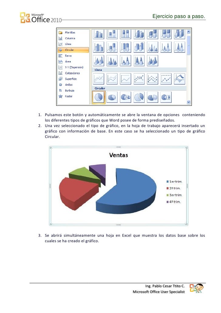 Graficos en Word 2010
