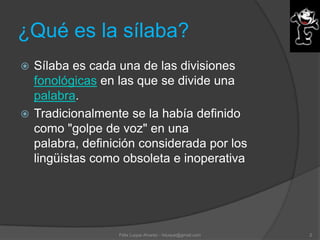 9 la sílaba | PPT