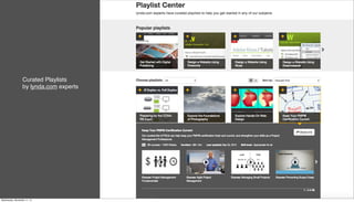 Curated Playlists
by lynda.com experts
Wednesday, November 11, 15
 