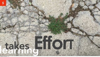 learningtakes EfforT
5
Wednesday, November 11, 15
 