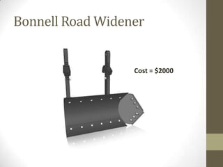 Bonnell Road Widener
Cost = $2000
 