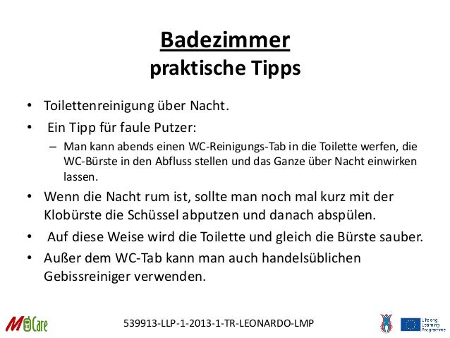 9 M-CARE: Täglicher Hausputz