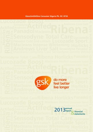 Gsk nigeria annual report 2013