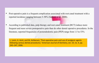 Mangement of endodontic pain | PPTX