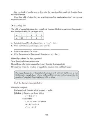 Grade 9: Mathematics Unit 2 Quadratic Functions. | PDF