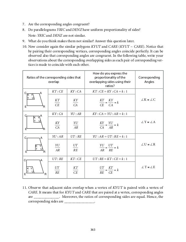 Congruence And Similarity Worksheet With Answers - Worksheet List