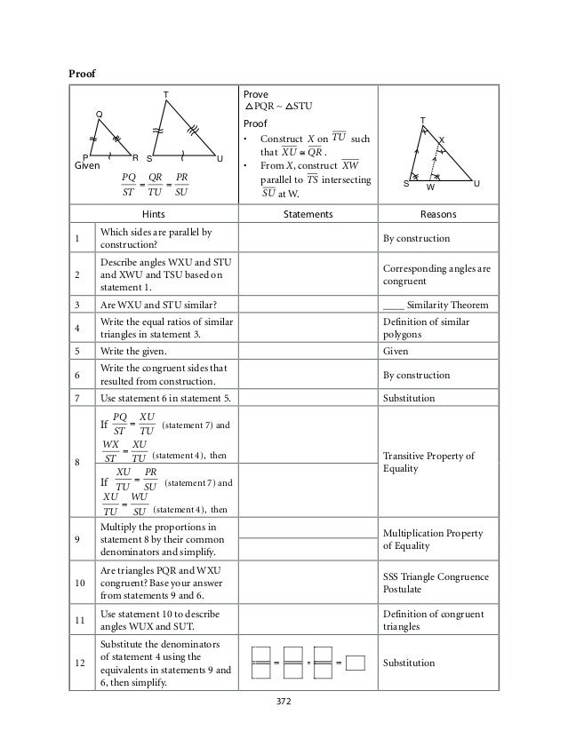 geometry proofs cheat sheet