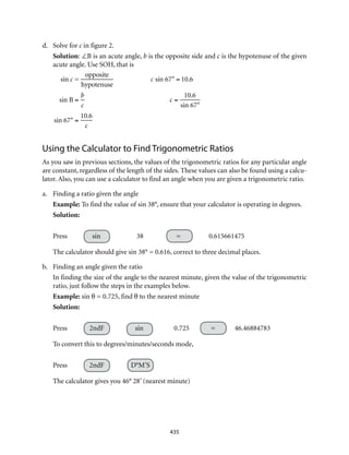 Grade 9 Mathematics Module 7 Triangle Trigonometry | PDF