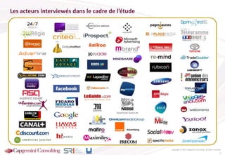 Les acteurs interviewés dans le cadre de l’étude
Copyright © 2013 Capgemini Consulting. All rights reserved.
2
 
