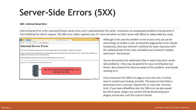 9 Most Common HTTP Errors Explained | PPT