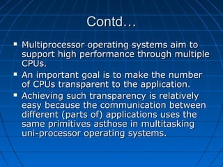 Multiprocessor Systems | PPT