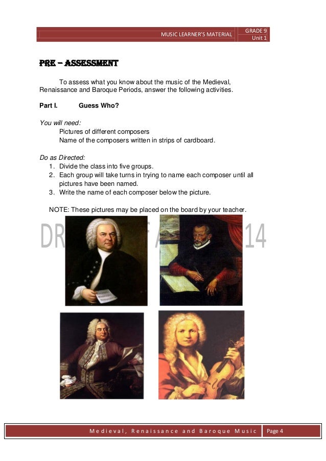 Grade 9 Module In Music