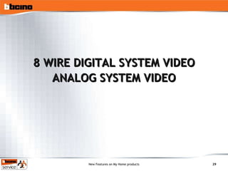 8 WIRE DIGITAL SYSTEM VIDEO ANALOG SYSTEM VIDEO 
