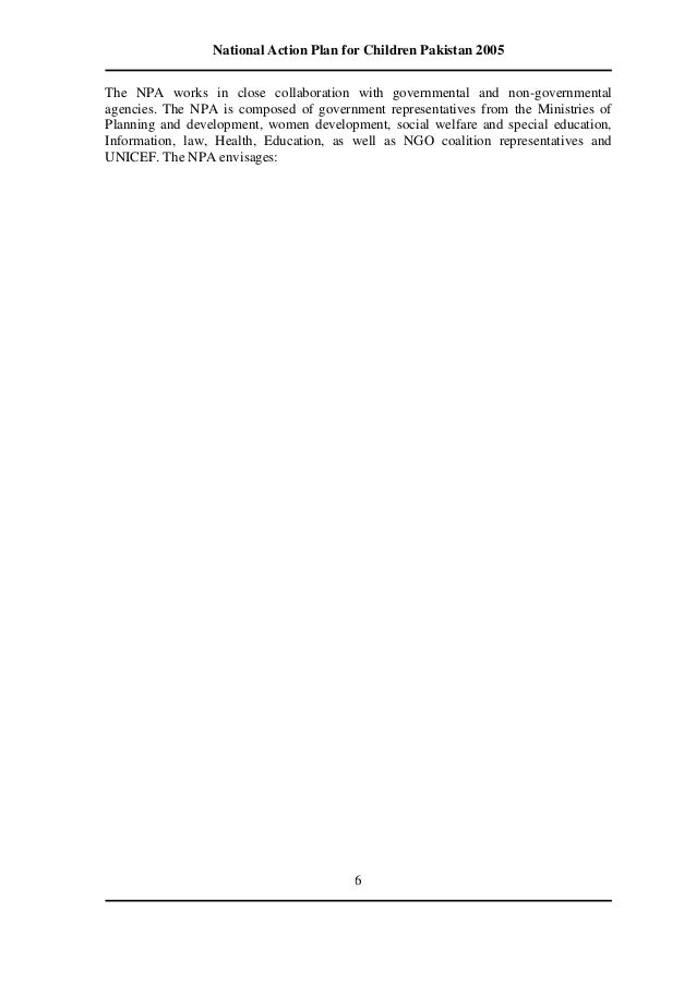 national plan of action for children npa works app