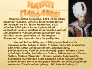 Kanuni Sultan Süleyman | PPTX