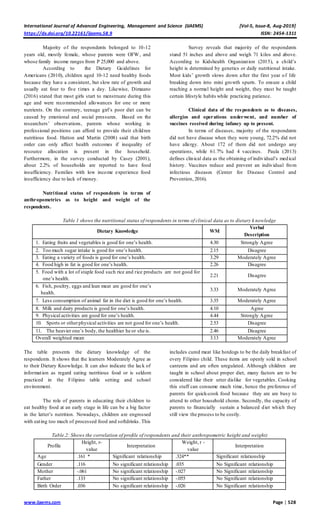 Nutritional Status of School Age Children in Private Elementary Schools ...